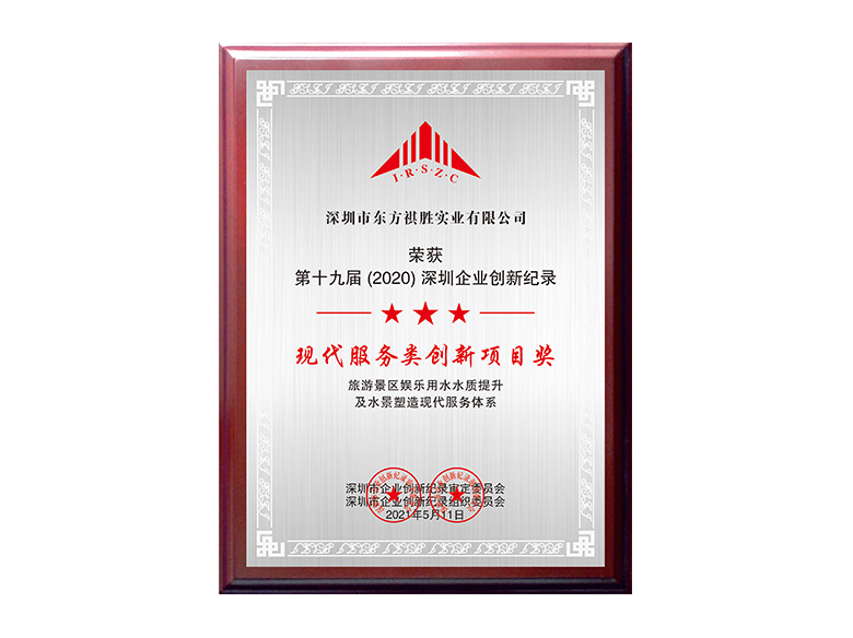 第十九届（2020）深圳企业创新纪录