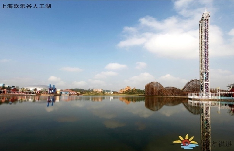 上海欢乐谷人工湖